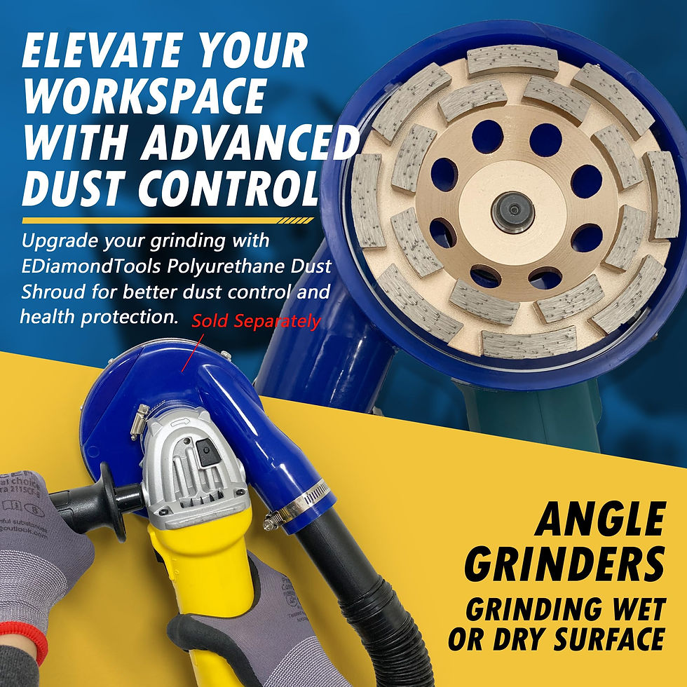 Thumbnail: 4.5" Wheels for Concrete or Double Row Diamond Grinding Masonry, Bond,