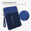 Thumbnail: 9-11 Inch Tablet Sleeve Case for iPad Pro, Air, Galaxy Tab - Dark Blue
