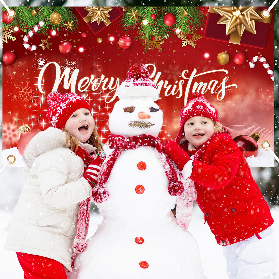 Thumbnail: Christmas Photography Backdrop, 72x44in for Holiday Photos, Merry Christmas