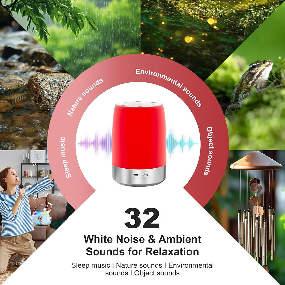Thumbnail: Red Sleep Sound – for with Therapy Light Machine Night White Noise & Nature