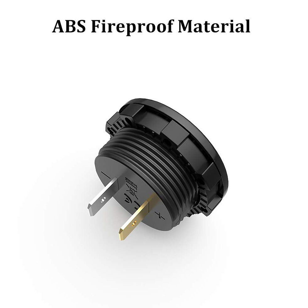Thumbnail: Car Voltmeter, Waterproof, LED Display, Battery Capacity Tester (12V-24V)