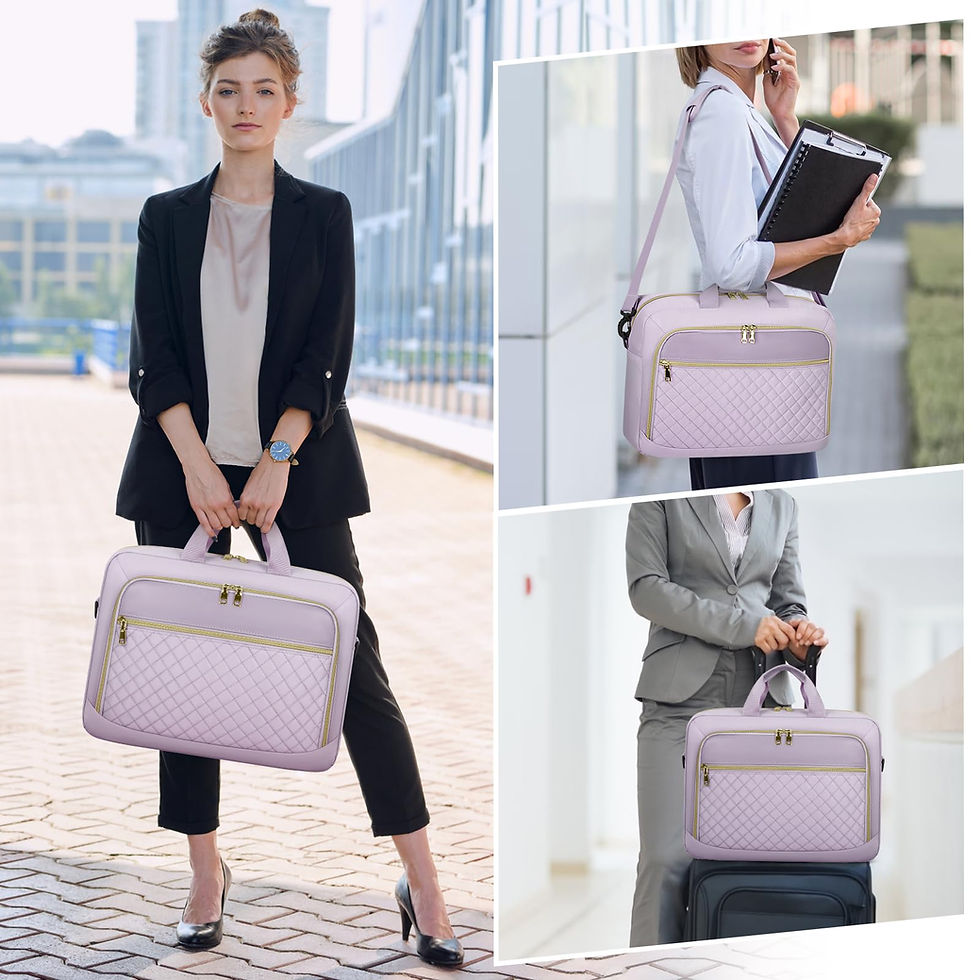 Thumbnail: NEWHEY 17.3 Inch Laptop Bag, Waterproof Shoulder Messenger Bag for Business