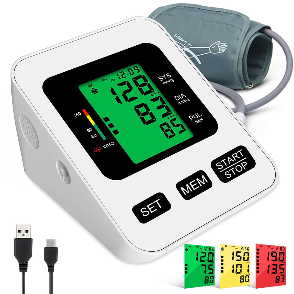 PANACARE Automatic BP Monitor 3-Color Display 2 Users 198 Data Memory