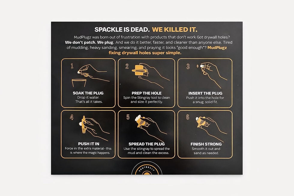 Thumbnail: FIX Drywall Anchor Holes Fast - Hole Repair Kit No Spackle Professional Wall