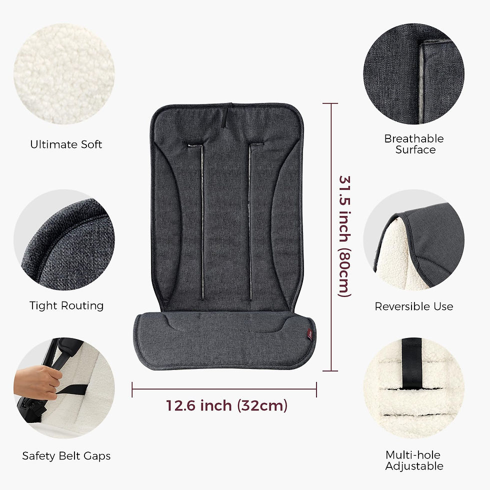 Thumbnail: Momcozy Reversible Stroller Cushion | Universal Breathable Liner Winter Liners