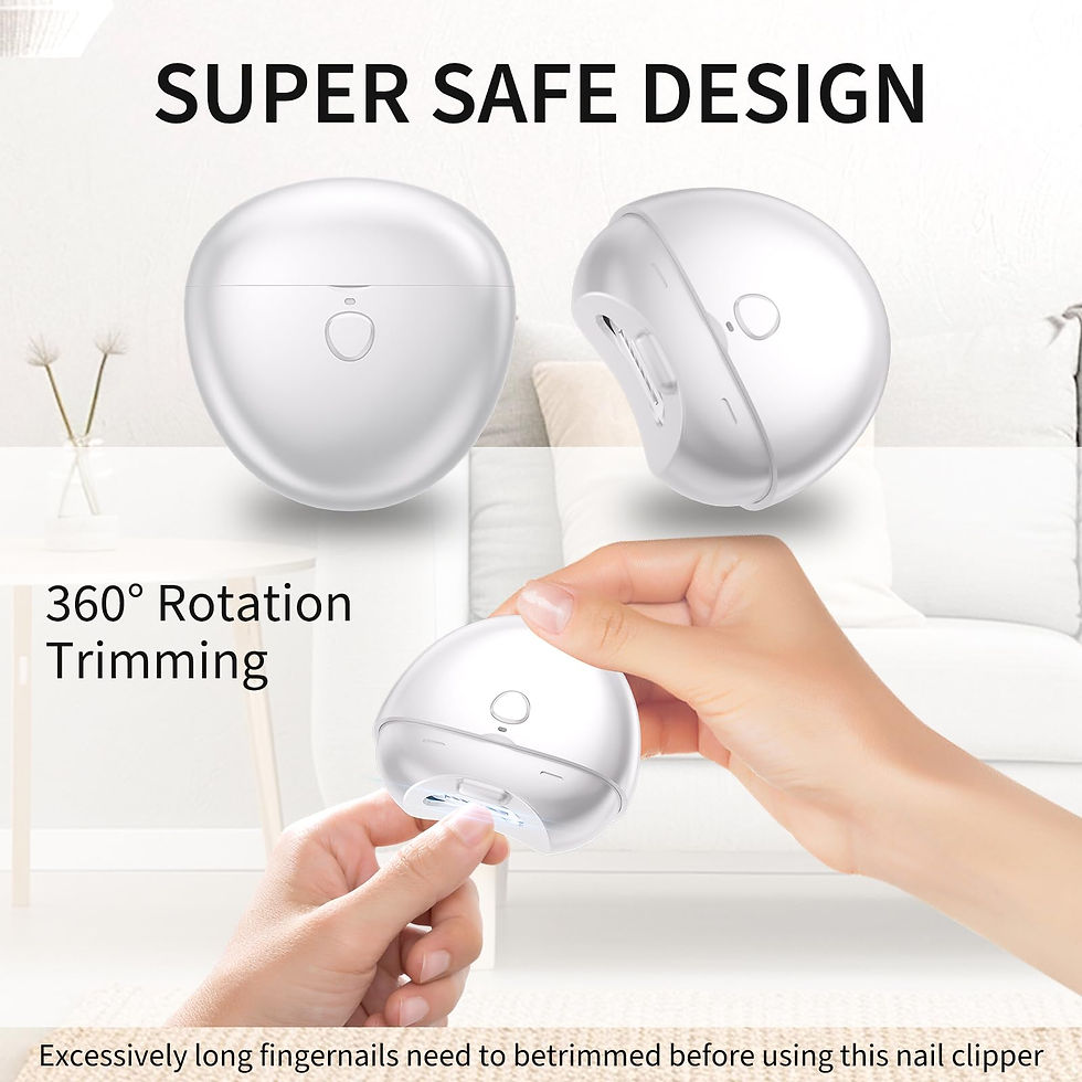 Thumbnail: Automatic Nail Clipper for Baby, Electric Trimmers Light 2 with LED & Speeds
