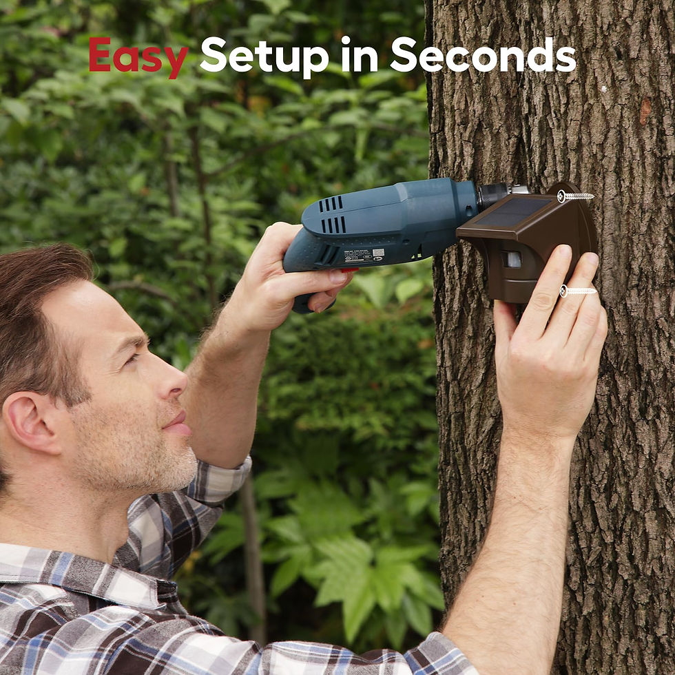 Thumbnail: eMACROS Pro 4 Solar Driveway Alarm with App,1/2 Mile Range, Perfect for Use