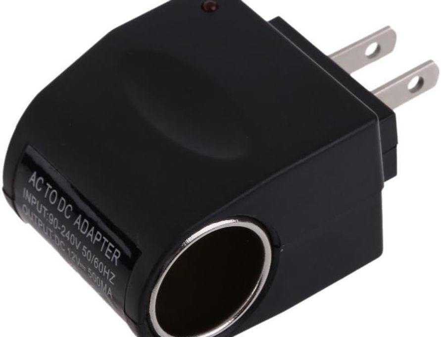 Black AC-DC Converter Outlet Power Supply, 110V-220V to 12V for Car Equipment