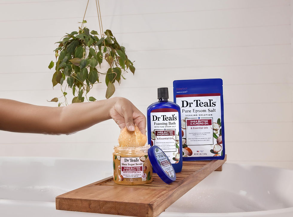 Thumbnail: Dr Teal's Shea Butter & Almond Oil Body Sugar Scrub, 538g, Essential Oils