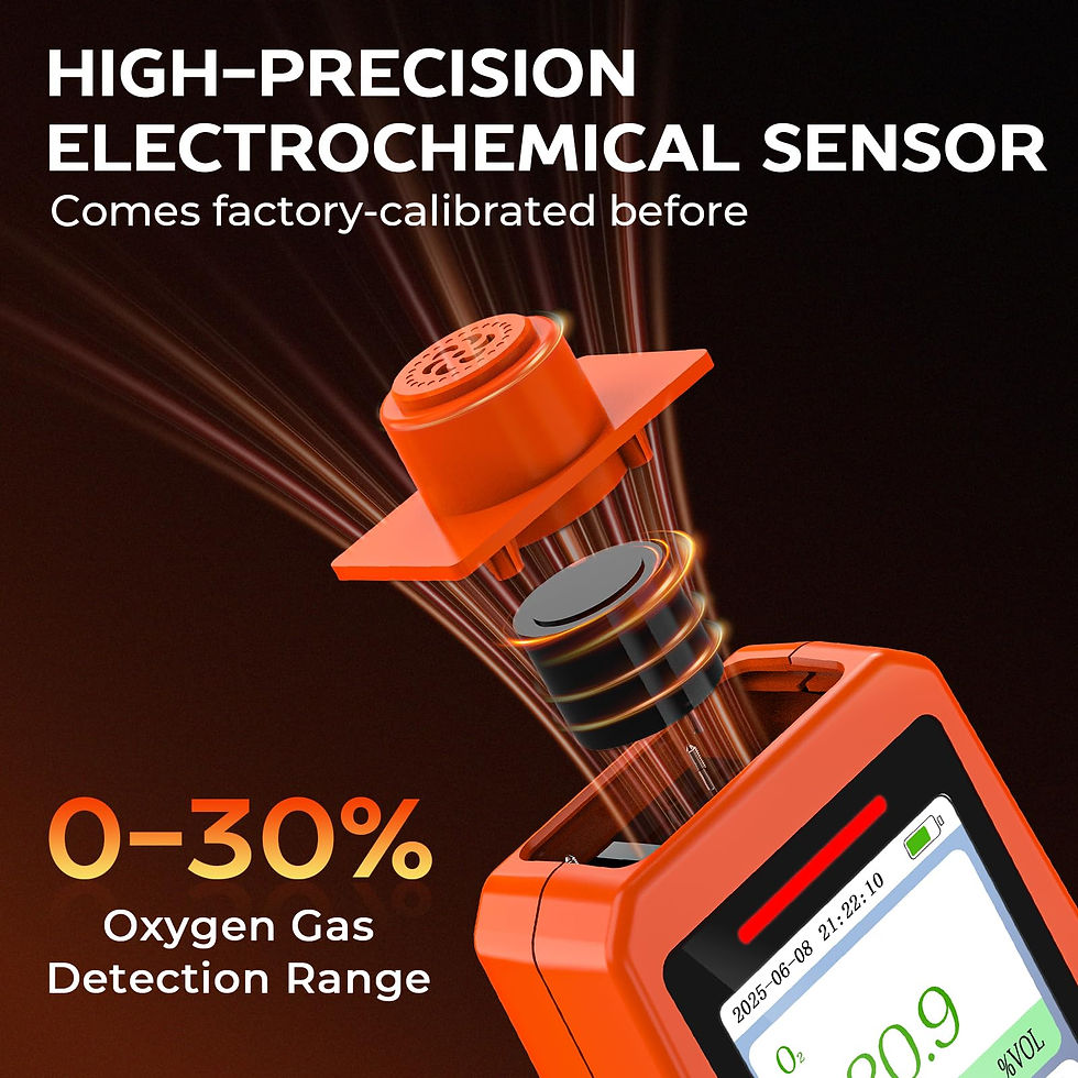 Thumbnail: Portable Detector, with Sound, Vibration Air Quality Oxygen Rechargeable O2
