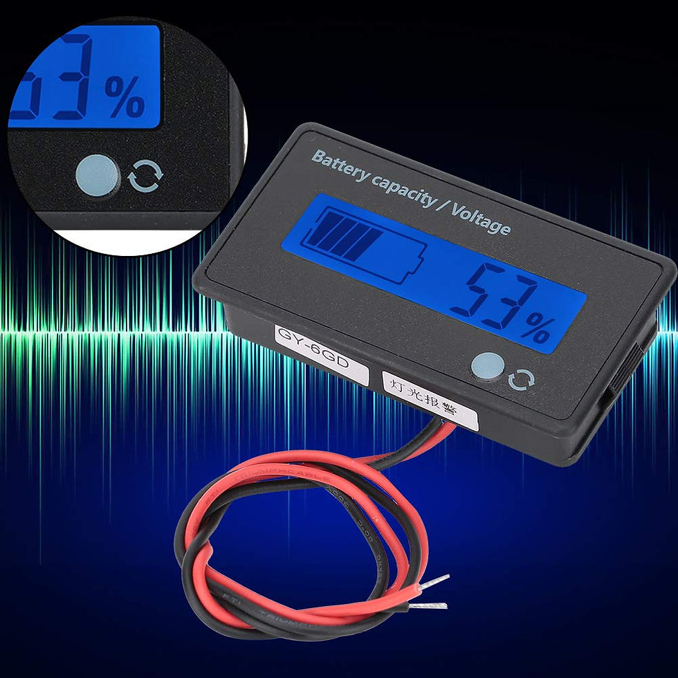 Thumbnail: LCD Battery Capacity Monitor, 12-84V Voltage Meter for Battery Testing