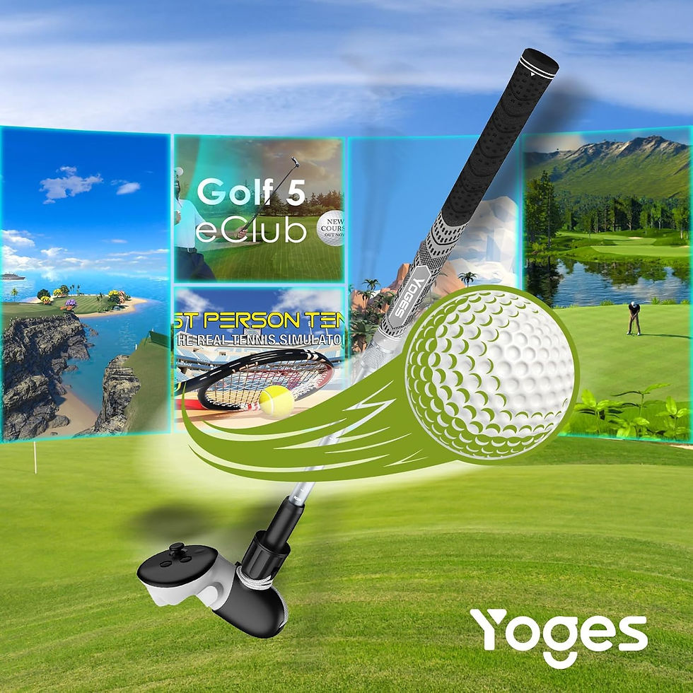 Thumbnail: YOGES Adjustable VR Golf Club Handle for Meta Quest 3/Oculus Quest 2