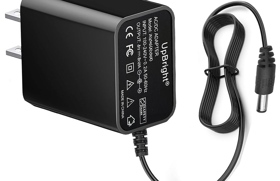 Thumbnail: UpBright 8.5V AC/DC Adapter for Hurricane Spin Scrubber Brush, Power Supply