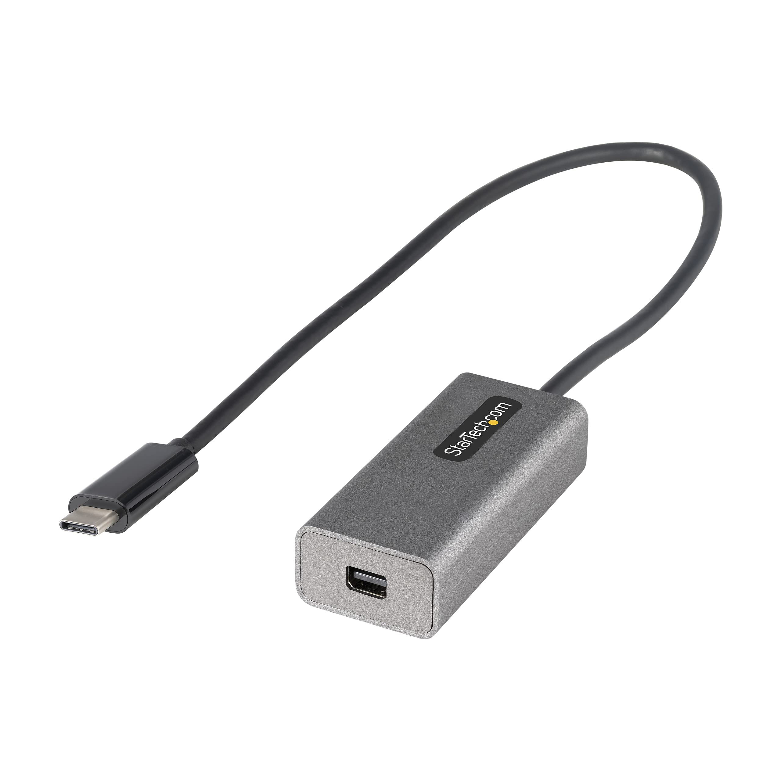 StarTech.com USB C to DisplayPort Adapter, Mini 4K 60Hz Type C to DP Video
