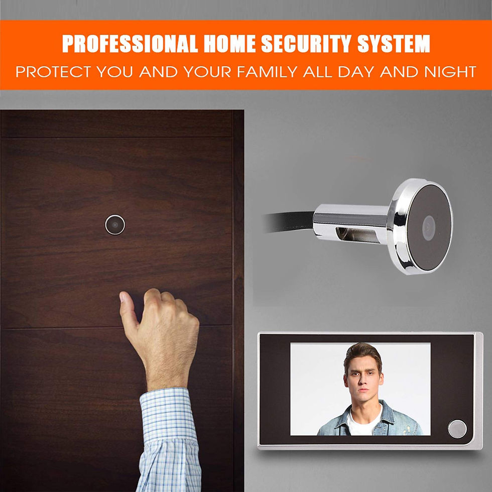Thumbnail: Digital Peephole Viewer Doorbell HD Security LCD Screen Mini Smart Camera 3.5