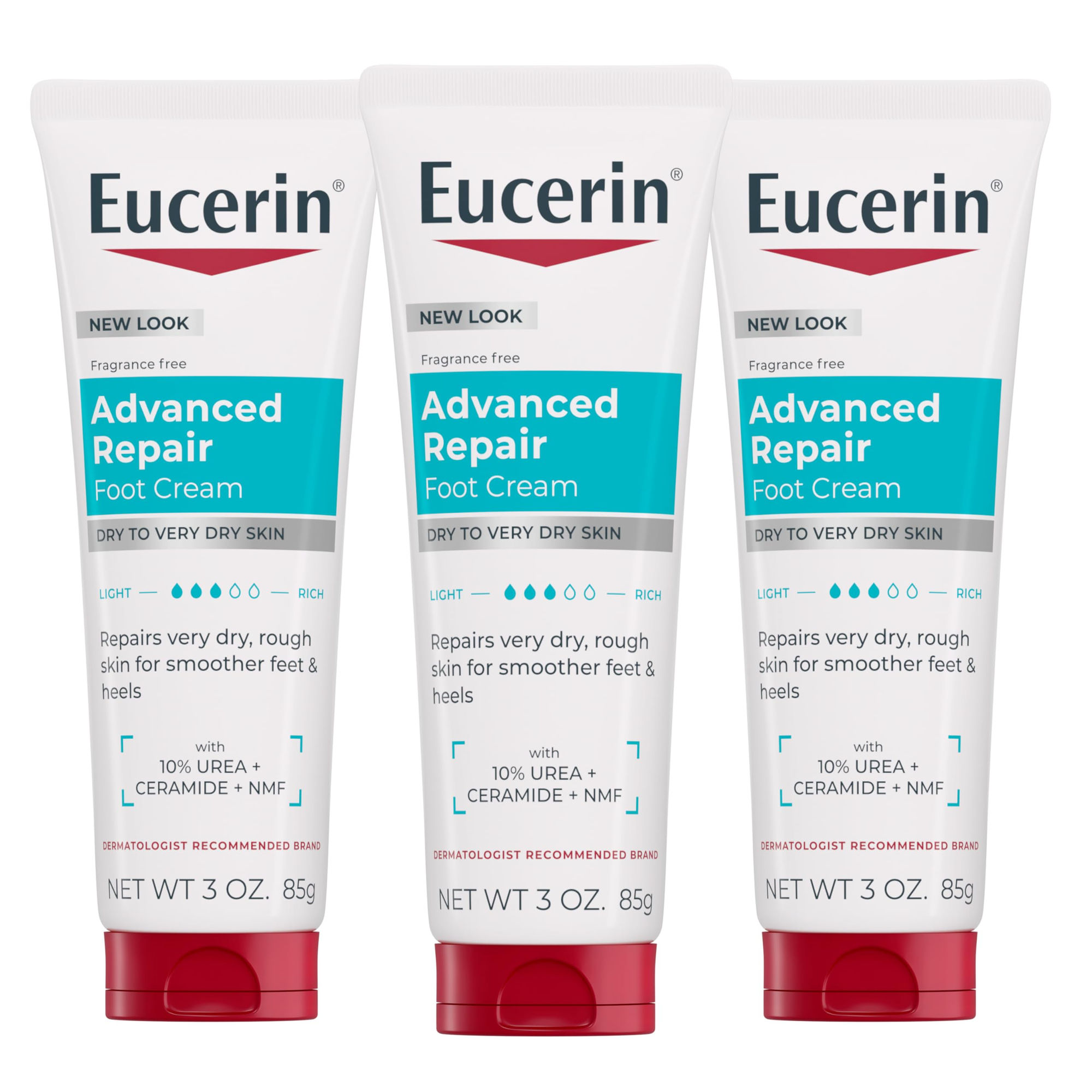 Eucerin Advanced Repair Foot for Dry Feet Cream Rough Skin, and Heels,