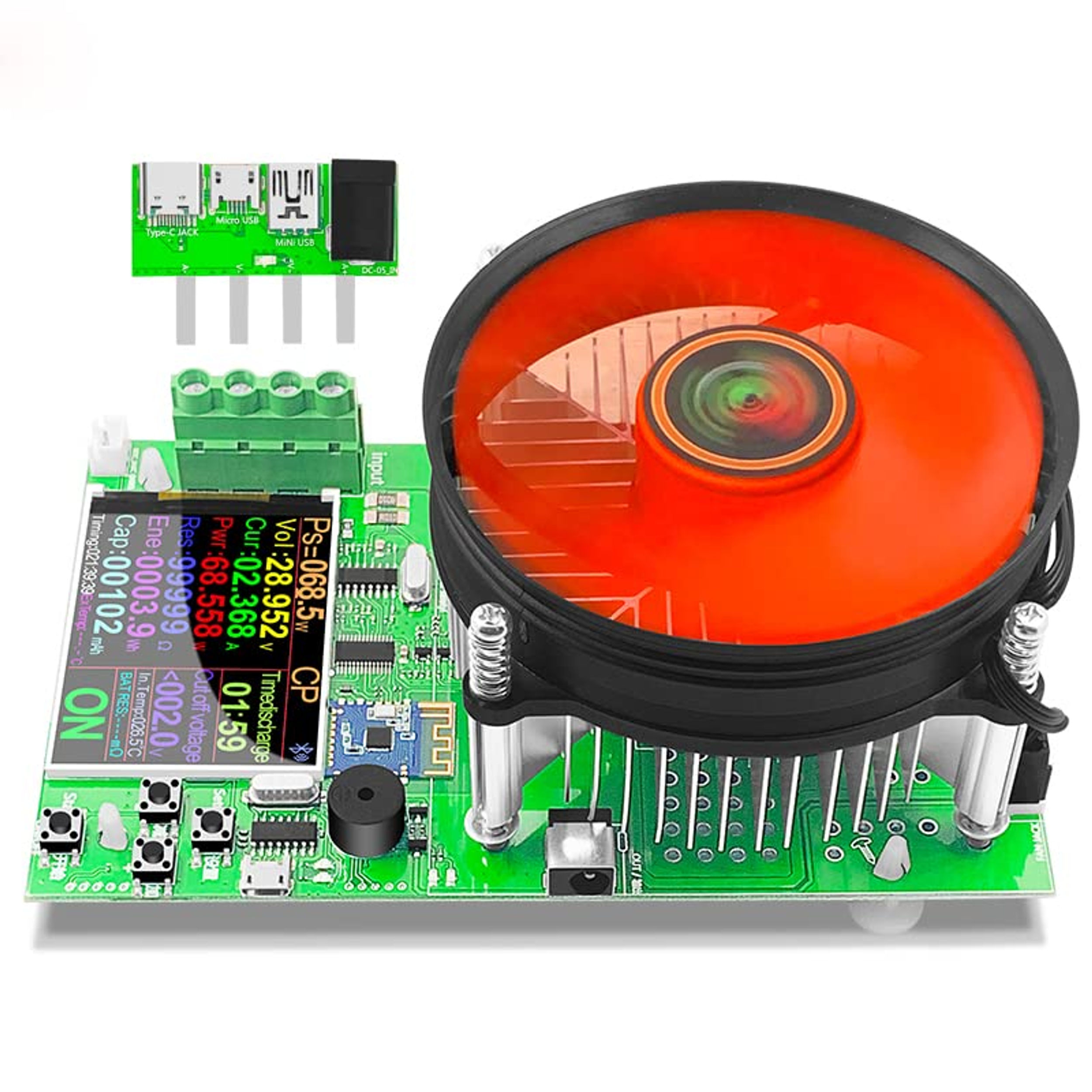 150W 4-Wire Electronic Load Tester, Digital Meter with App Control