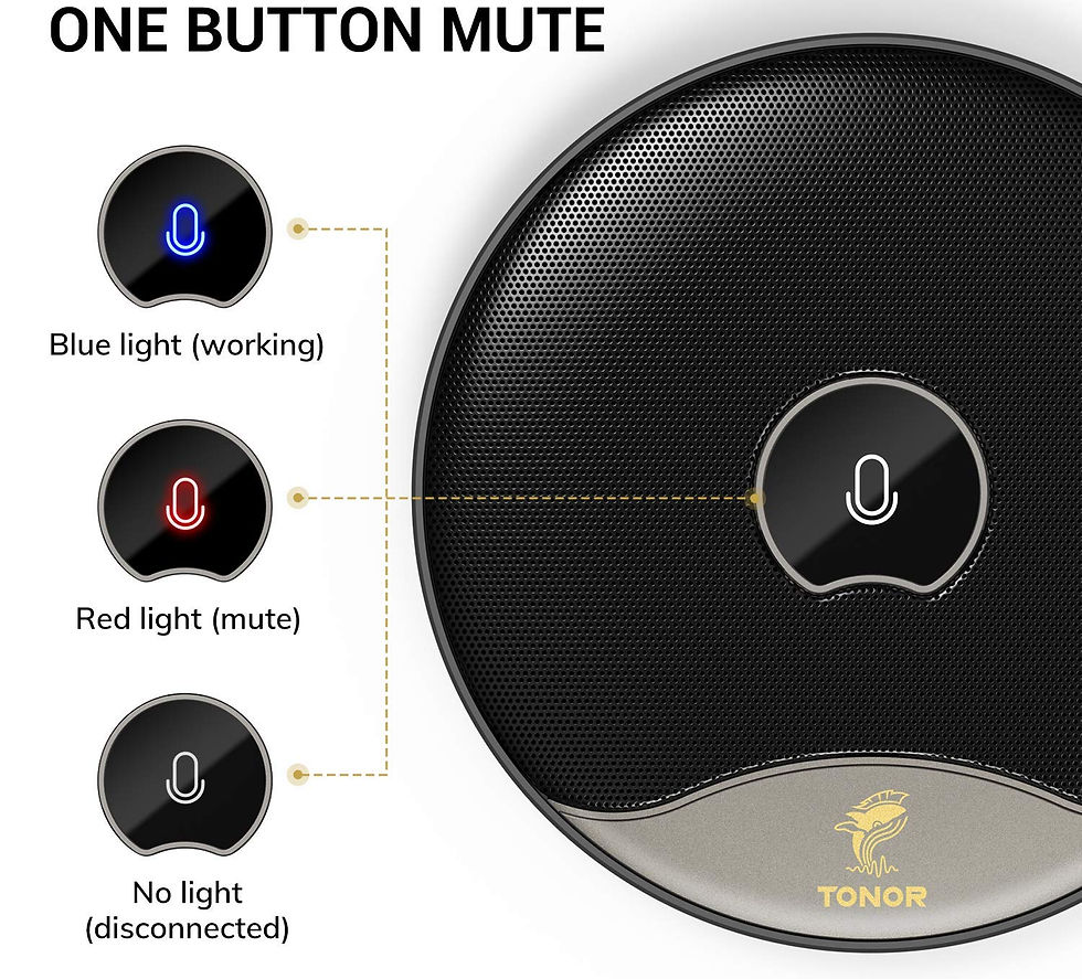 Thumbnail: TONOR USB Conference Mic TM20 � 360� Omnidirectional Condenser w/ Mute Button