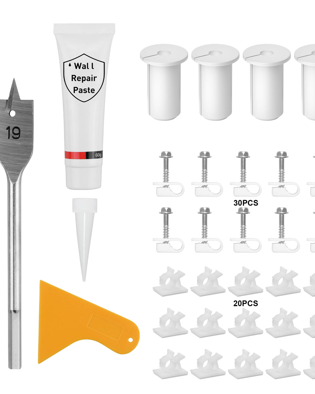 Starlink Cable Kit for Wall Hole Routing 3/4inch 4 White for Wall Pass