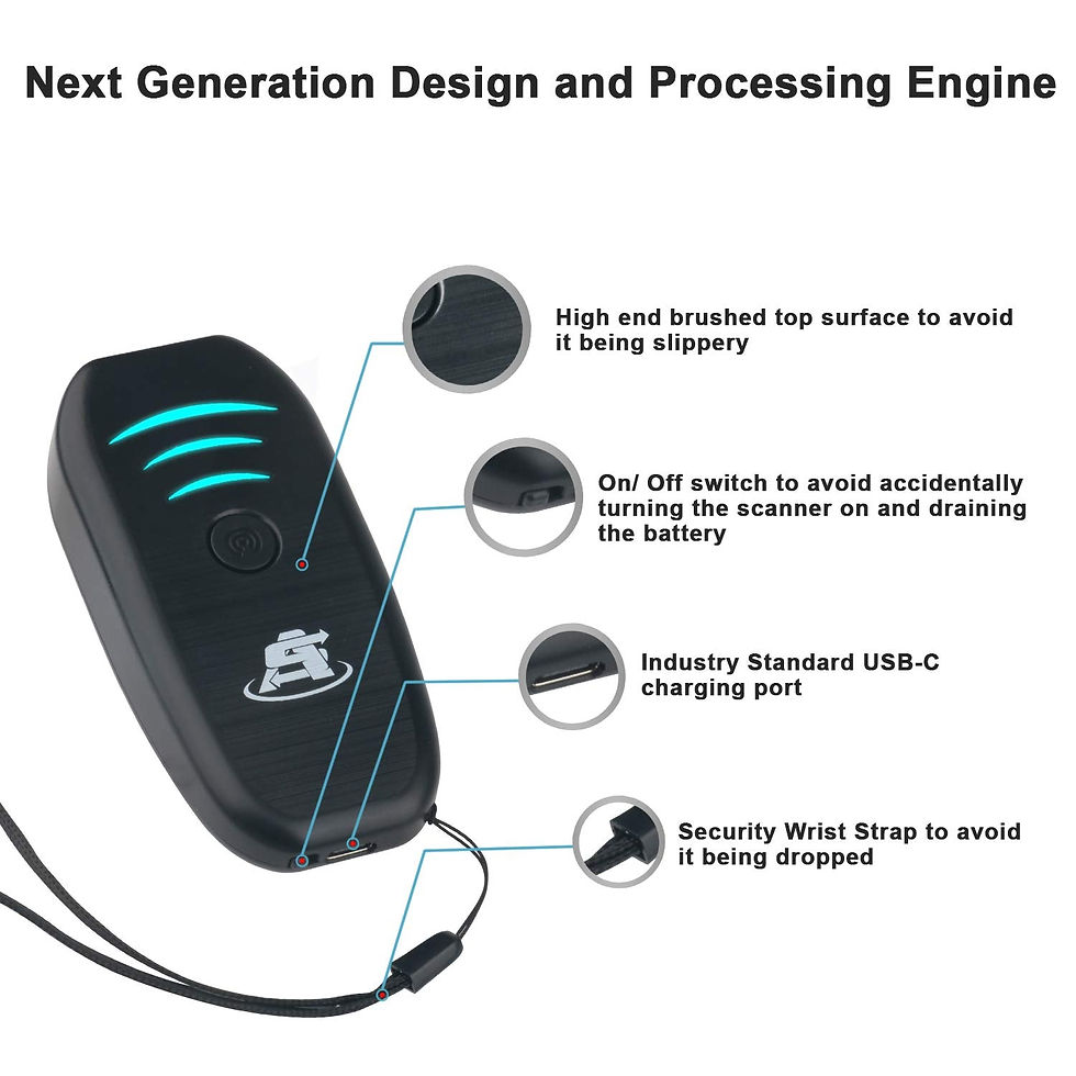 Thumbnail: ScanAvenger Portable Barcode Scanner: Hand Scanners - Mini-Wireless Rechargeable