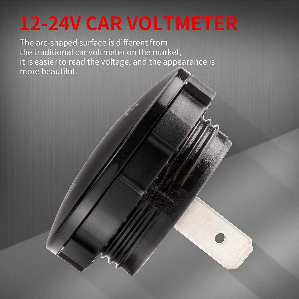 Thumbnail: DaierTek 12V-24V Automotive Voltmeter, Digital Voltage Meter (Blue LED)
