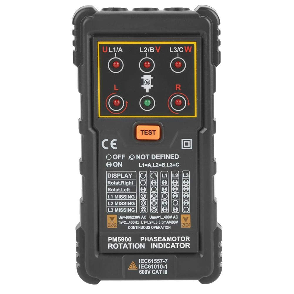 Handheld Motor Rotation Tester, Three Phase Indicator for Installation/Repair