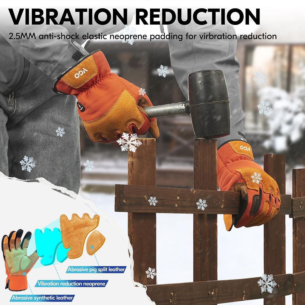 Thumbnail: Vgo... Safety Work Puncture-proof, Thornproof, Touchscreen 1-Pair Gardening