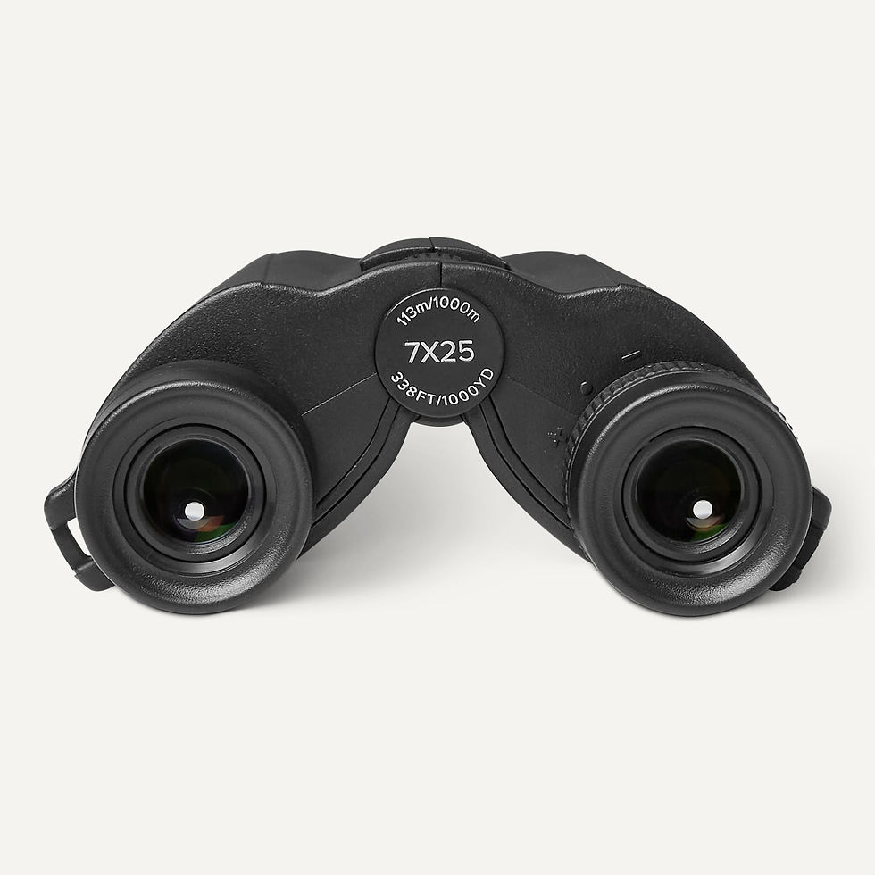 Thumbnail: Amazon Basics Optics, Portable for Travel and 7x25 Compact Binoculars, Black,
