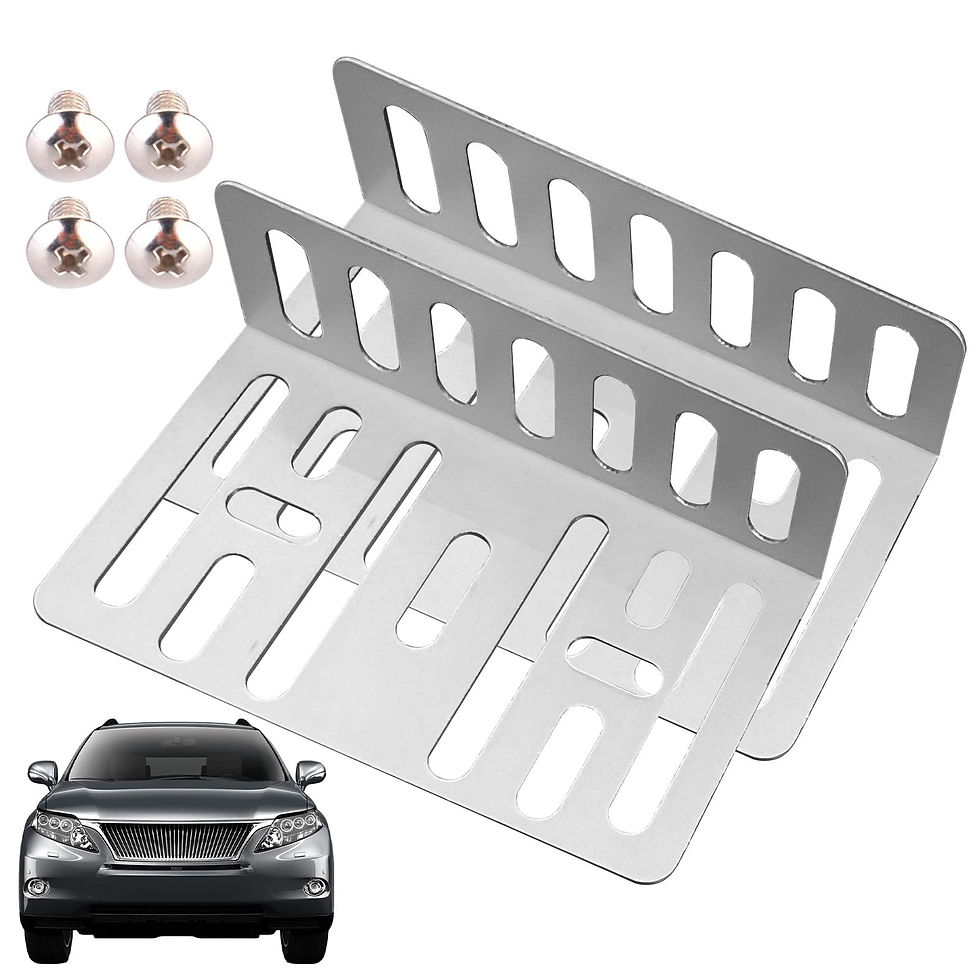 Thumbnail: 2-DIN Car Stereo Dash Mount Kit, Metal Frame w/ Brackets & Screws
