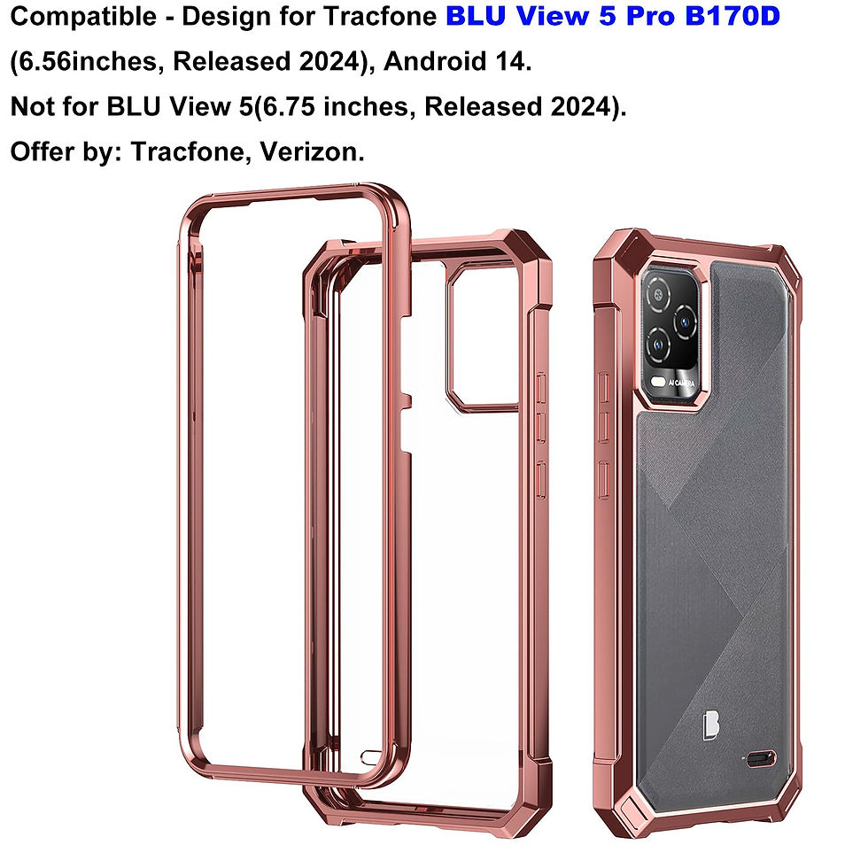 Thumbnail: Ailiber Case for BLU View 5 Pro, Clear Shockproof with Screen Protector