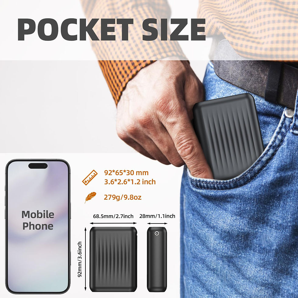 Thumbnail: Heated Vest Battery Pack, 7.4V/5V, for ORORO, Venustas Vests, Power Bank