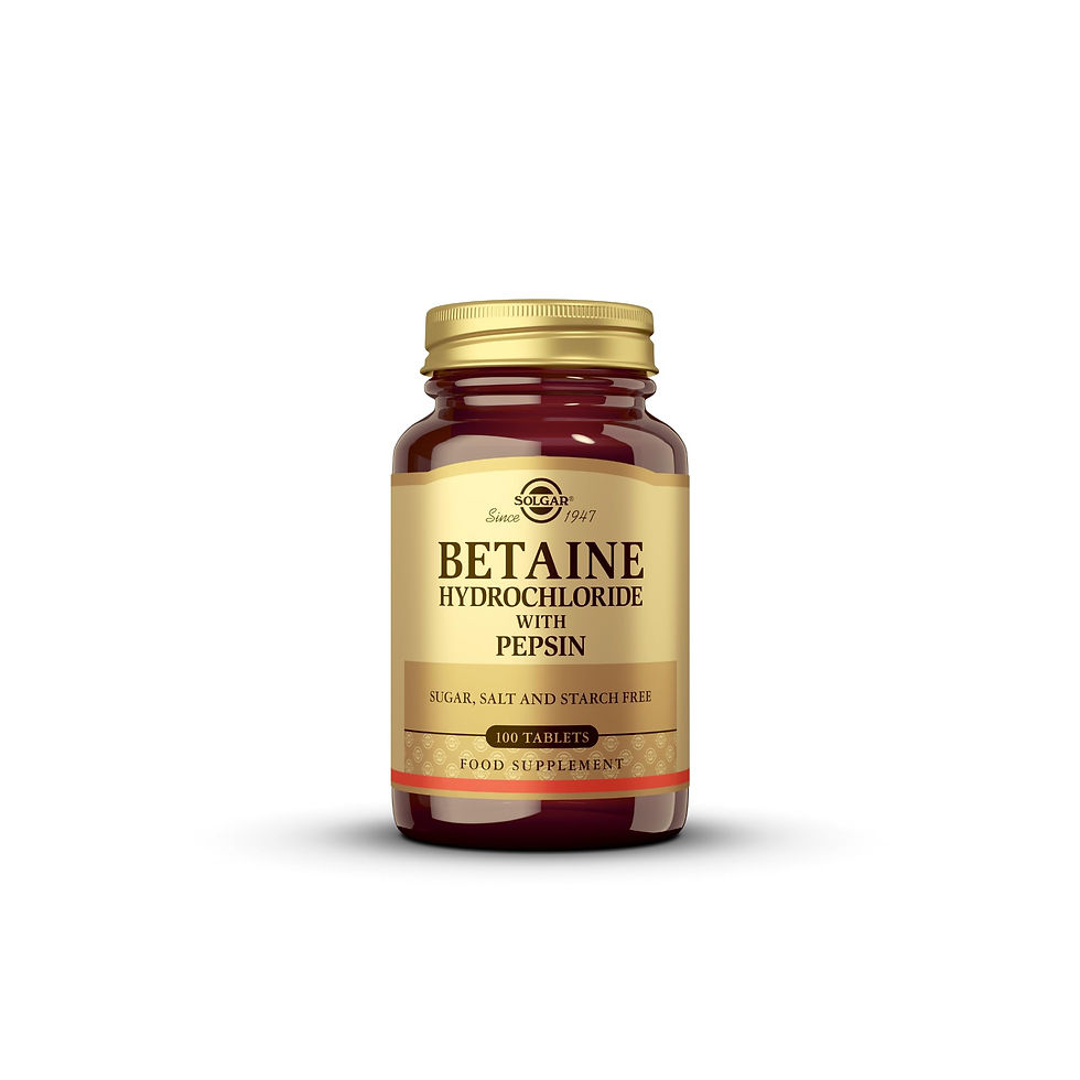 Thumbnail: Solgar Betaine HCl with Pepsin, 100 Tablets, Digestive Support Supplement