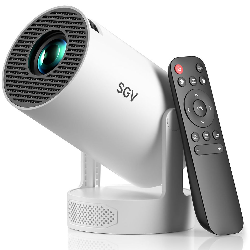 Thumbnail: SGV Smart Mini Projector for Bedroom, 4K Support, Portable Outdoor Projector
