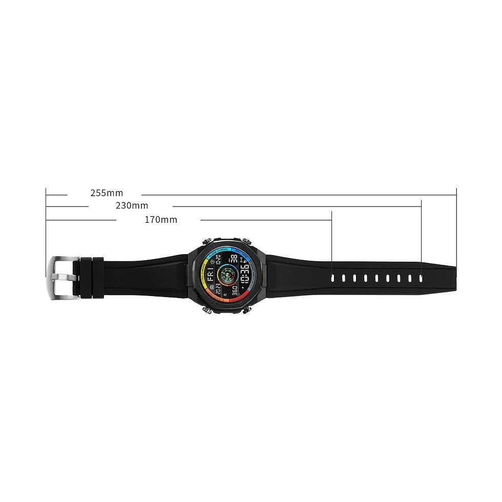 Thumbnail: TOOCAT Outdoor Wristwatch (Unisex), Water-Resistant Watch with Multifunctional