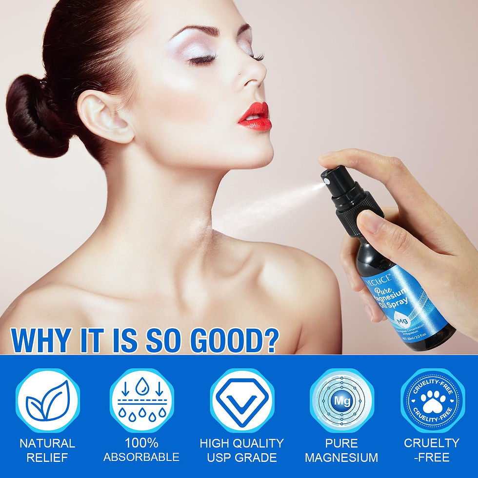 Thumbnail: Magnesium Oil Spray, 100% Pure Organic, Relieves Muscle Tension, 2 Pack