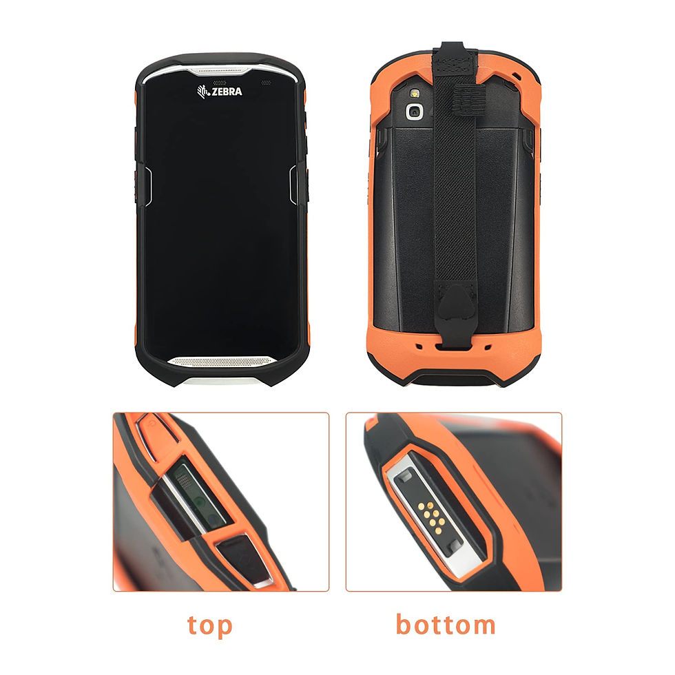 Thumbnail: Protective Cover Case Boot with Hand Strap Bumper Rugged TC51 for Zebra