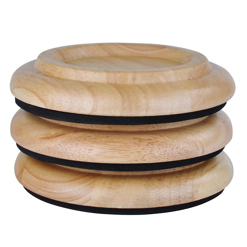 Thumbnail: Solid Wood Piano Caster Cups,Set of Casters Floor Protectors Coasters Furniture