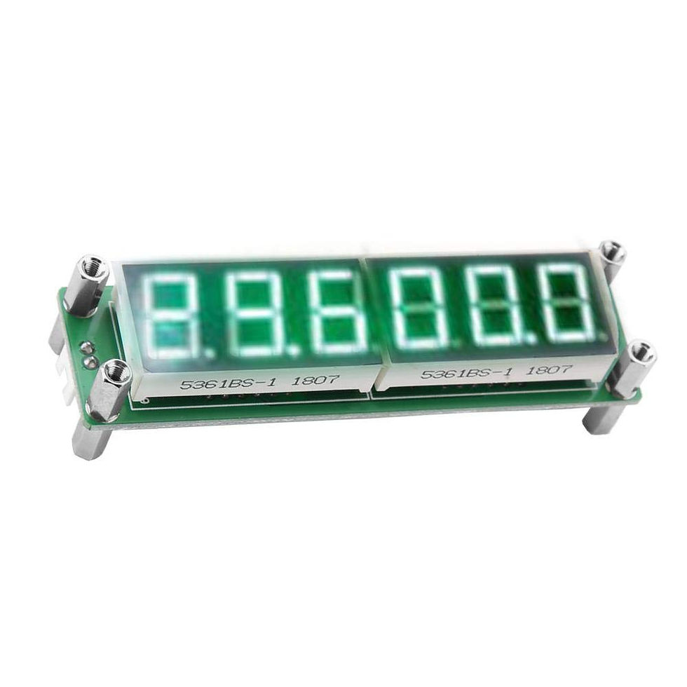 Thumbnail: Frequency Counter LED Display PLJ-6LED-H Digital 1MHz- 1000MHz(Green) Green