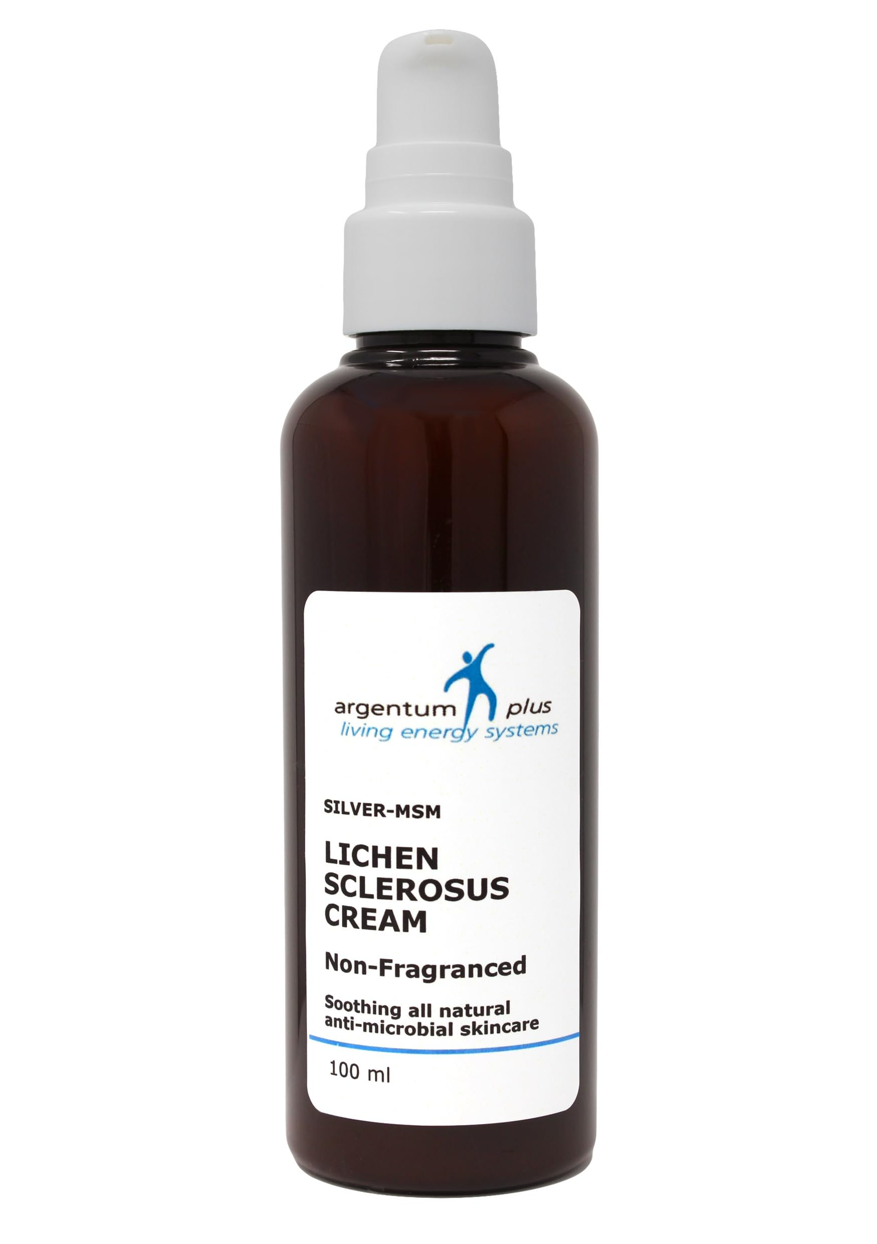 Silver-MSM Lichen Sclerosus Cream, Non-Fragranced, 100ml for Sensitive Skin