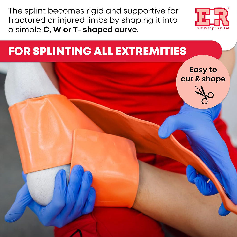 Thumbnail: Ever Ready First Aid Universal Aluminum Splint, 24 Inch Rolled - 3 Pack