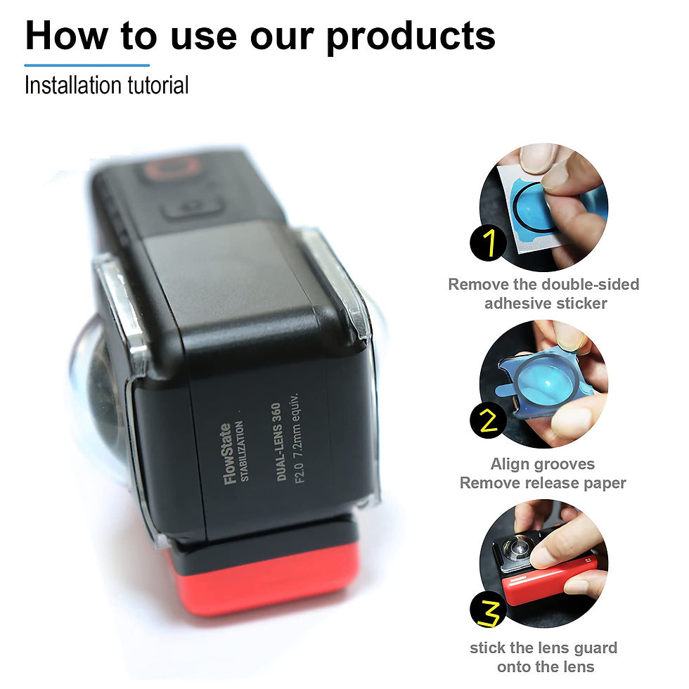Thumbnail: Sticky Dual Lens for One RS/ONE R Guards Insta360 Panoramic Lens Accessories,