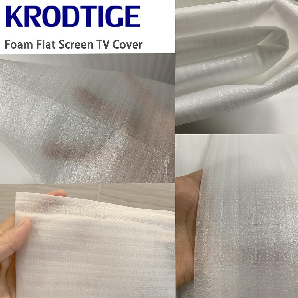 Thumbnail: Foam Flat Screen TV Cover for 80"-85" TVs, Protects During Storage or Moving
