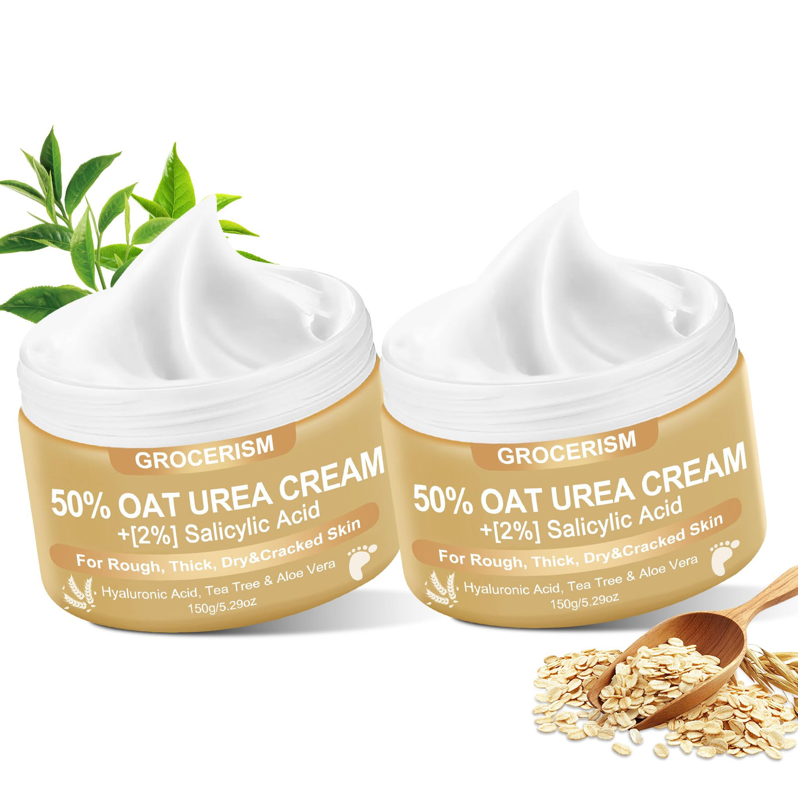Urea Percent for Feet with Oat and Cream 50 10.58 Salicylic Acid, Foot
