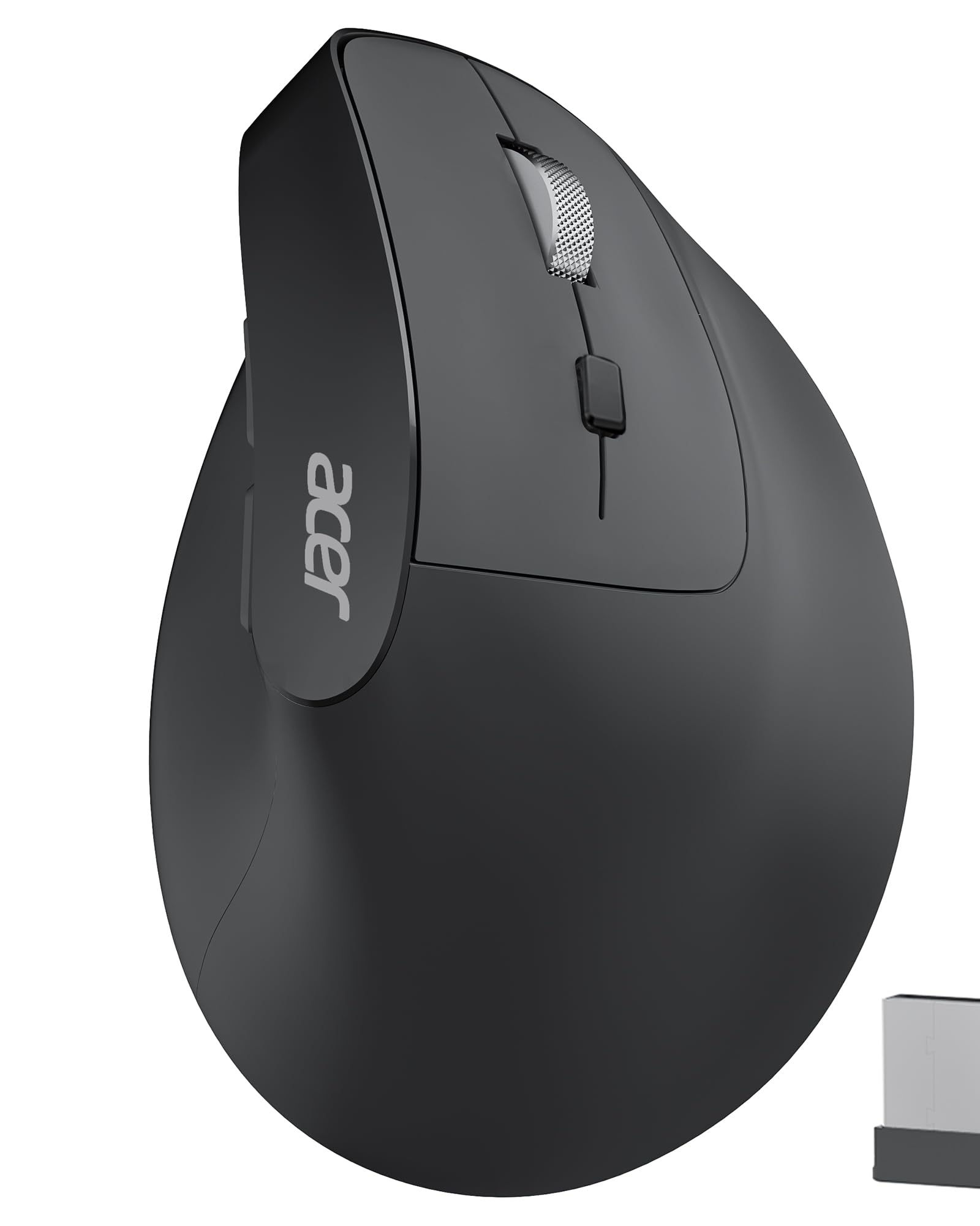 Acer Ergonomic Wireless Mouse, 3 Adjustable DPI, Rechargeable, 2.4GHz