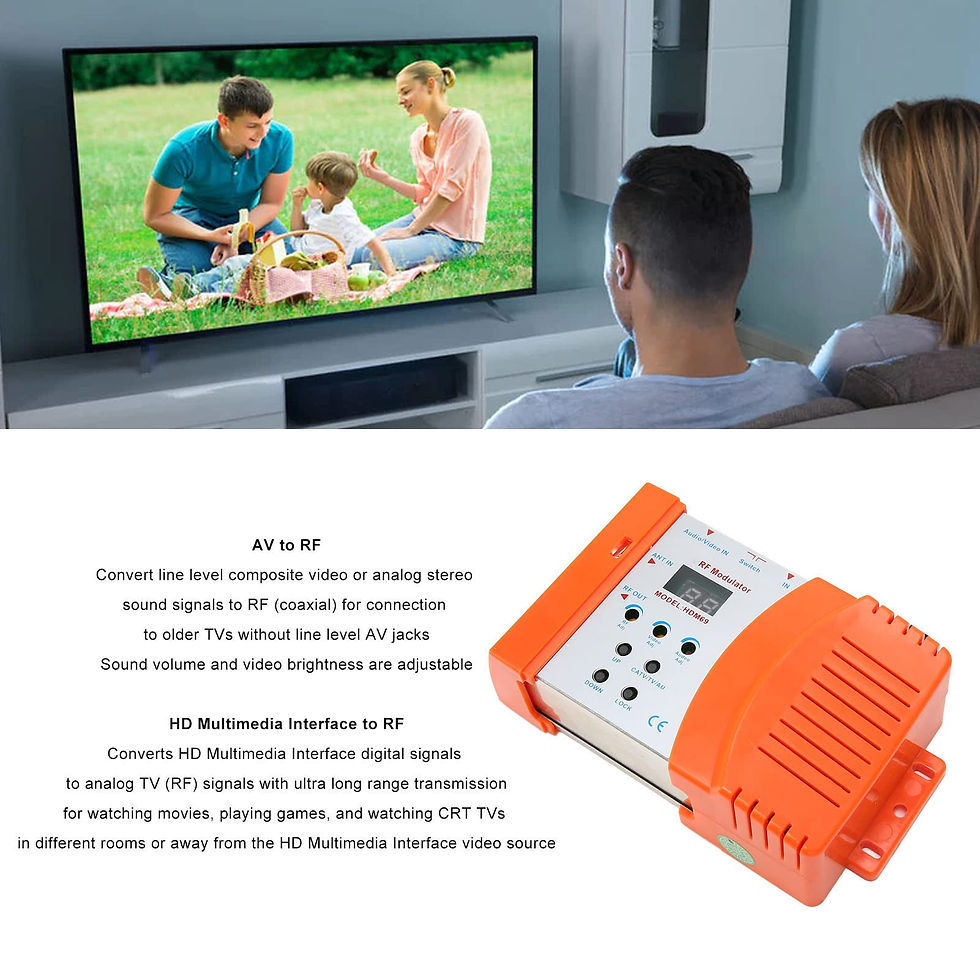Thumbnail: RF for PAL NTSC AV to Modulator HDMI Coaxial Converter, w/Antenna & Channel