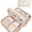 Thumbnail: BAGSMART Travel Electronics Organizer, Cord Pouch for Women, Beige