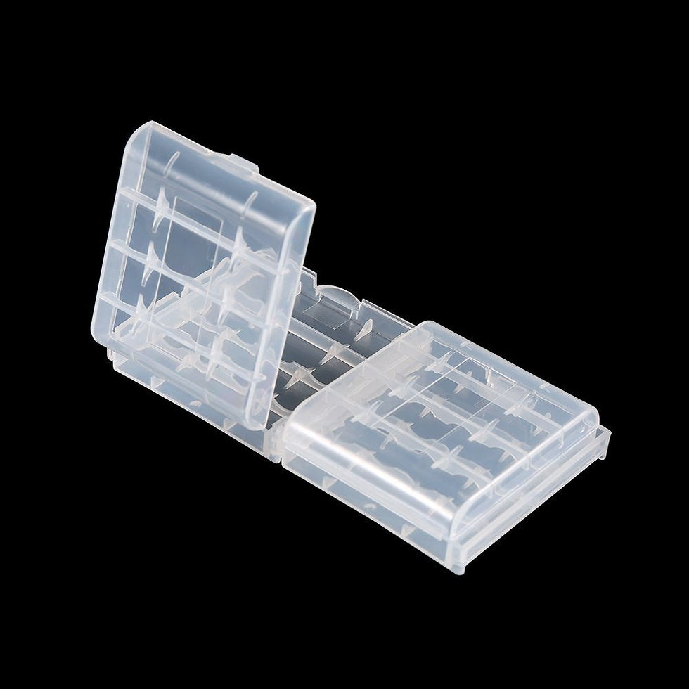 Thumbnail: 10Pcs Transparent AA/AAA Battery Case, Multifunctional Storage Box for Travel