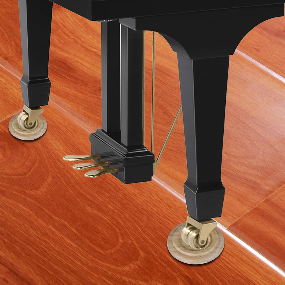 Thumbnail: Solid Wood Piano Caster Cups,Set of Casters Floor Protectors Coasters Furniture
