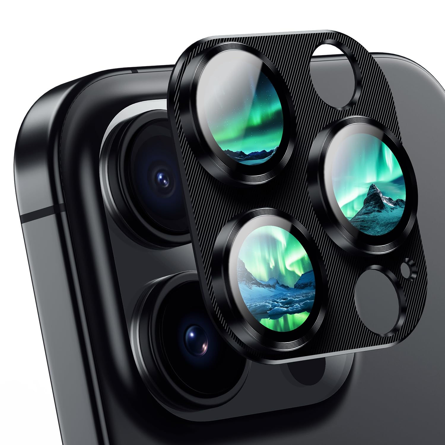AFARER iPhone 16 Pro Camera Lens Protector, 2-Pack, Shockproof Aluminum & Glass