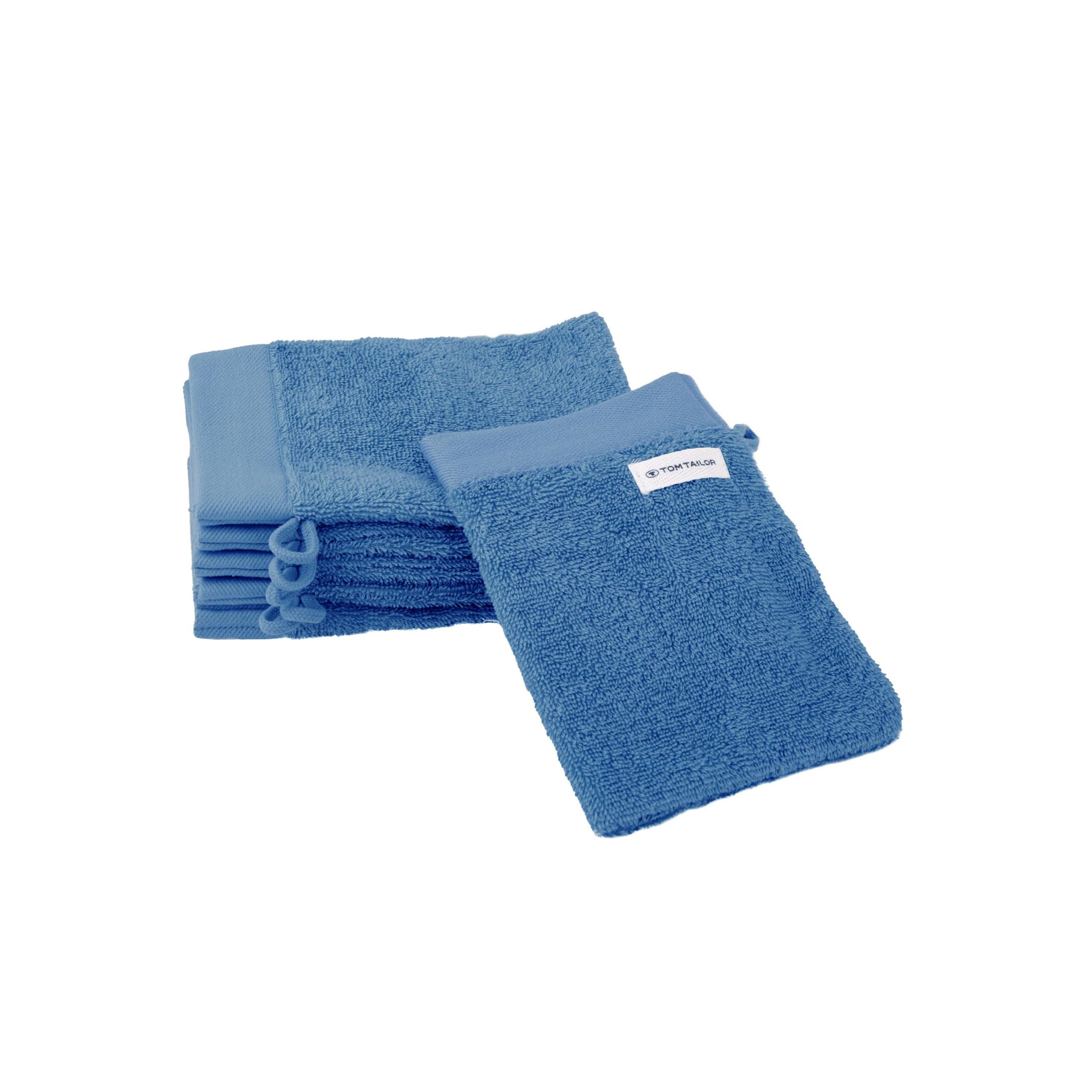 Herding TOM TAILOR Wash Mitts Set, 6 pcs, 16x21 cm, Cool Blue